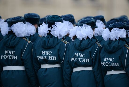 Rehearsal of march to mark legendary 1941 military parade