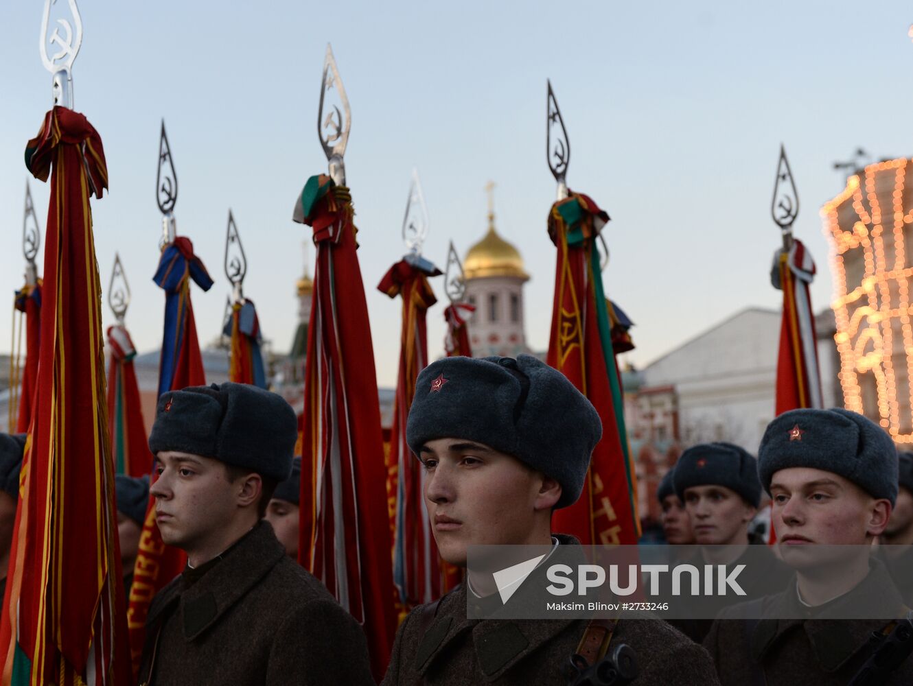 Rehearsal of march to mark legendary 1941 military parade