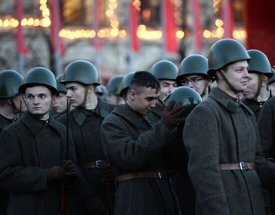 Rehearsal of march to mark legendary 1941 military parade