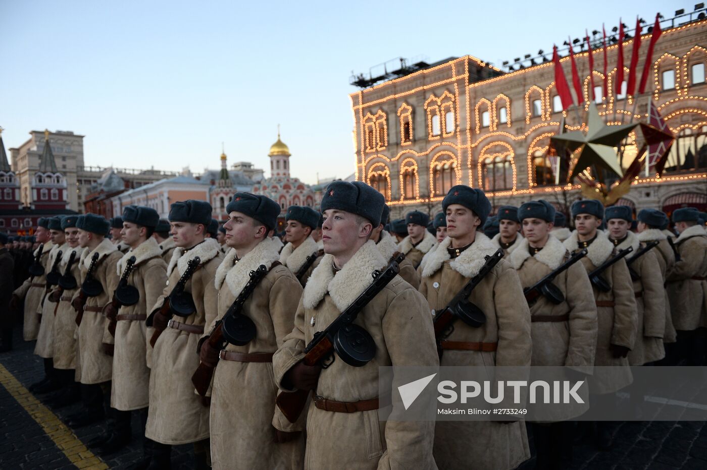 Rehearsal of march to mark legendary 1941 military parade