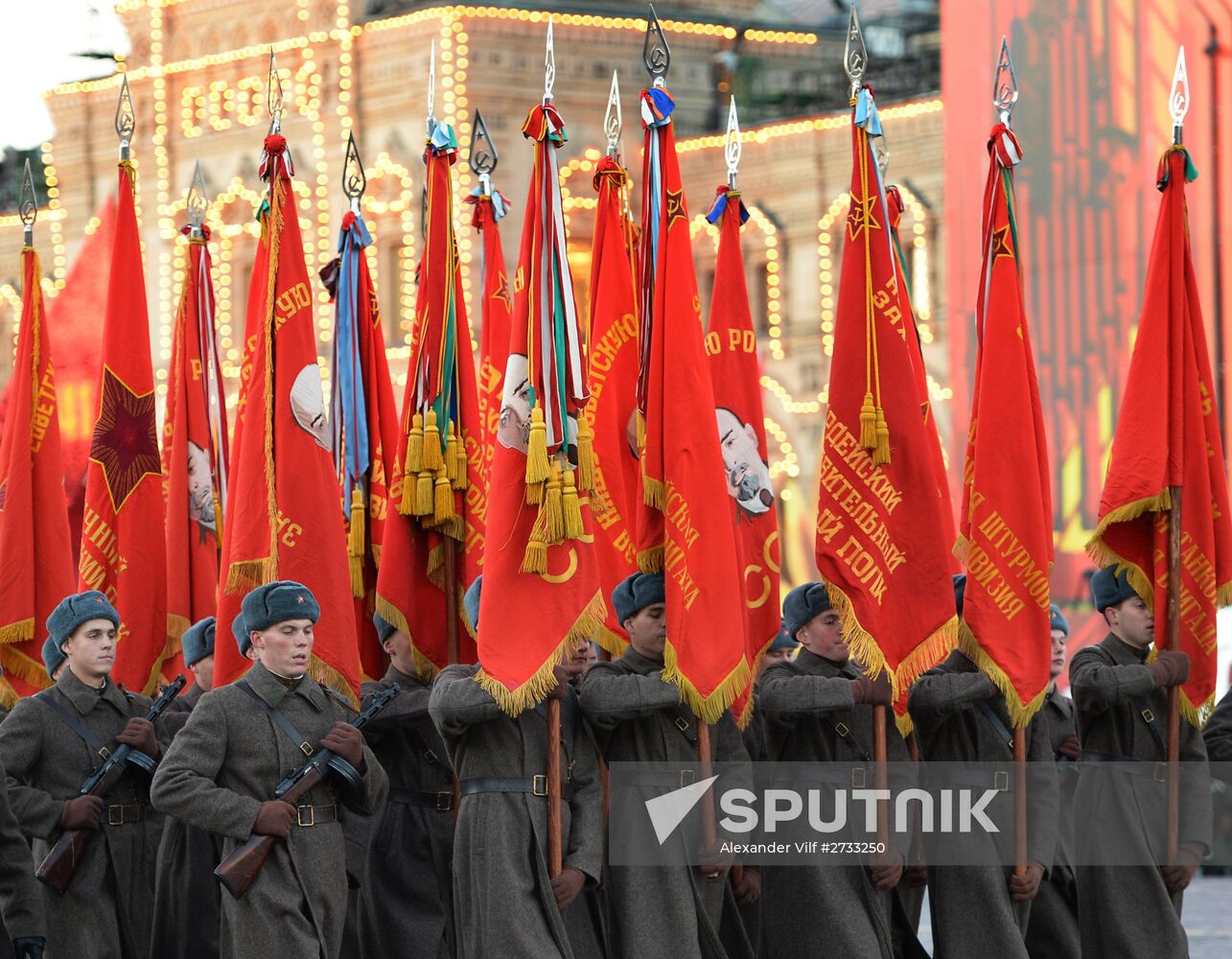Rehearsal of march to mark legendary 1941 military parade
