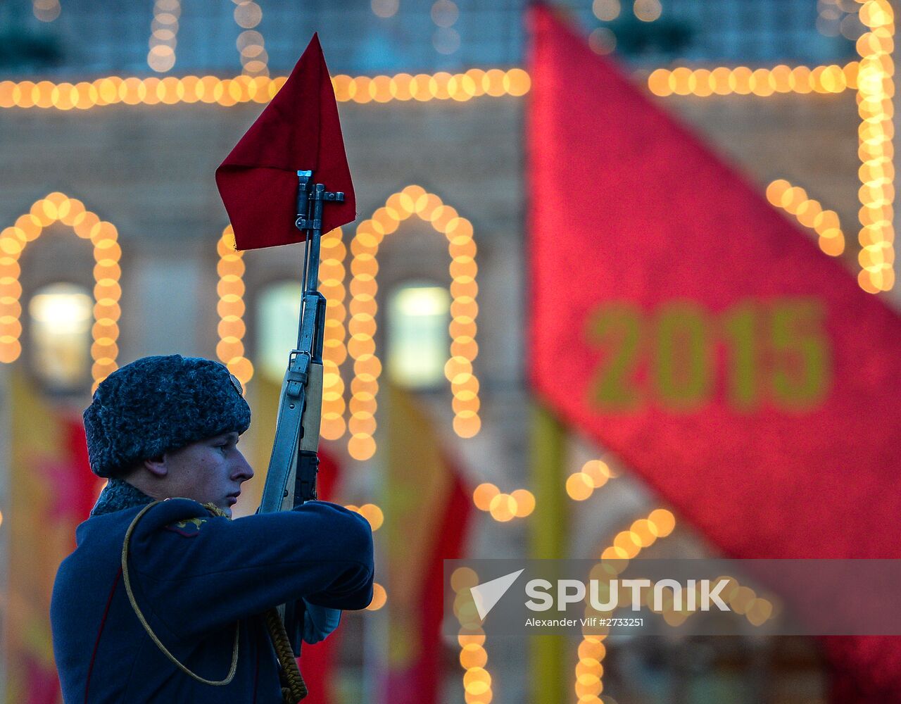 Rehearsal of march to mark legendary 1941 military parade
