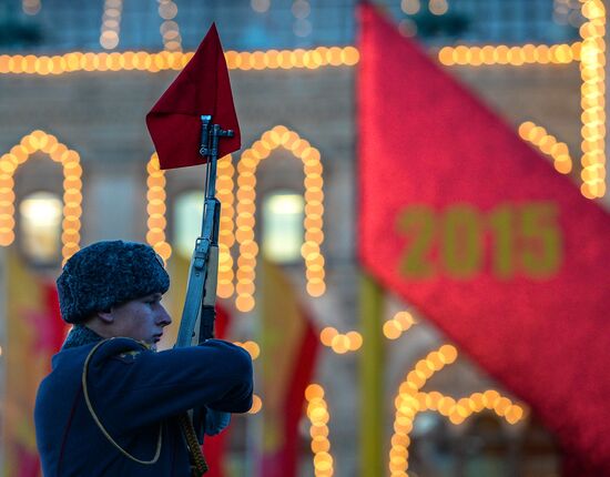 Rehearsal of march to mark legendary 1941 military parade