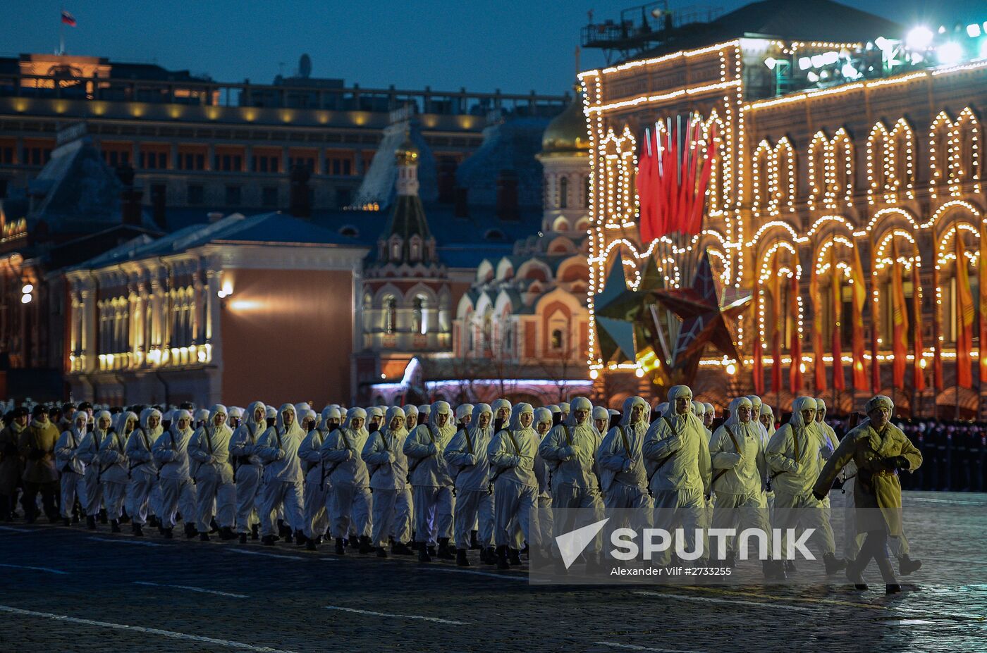 Rehearsal of march to mark legendary 1941 military parade