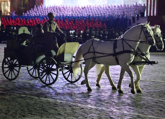 Rehearsal of march to mark legendary 1941 military parade