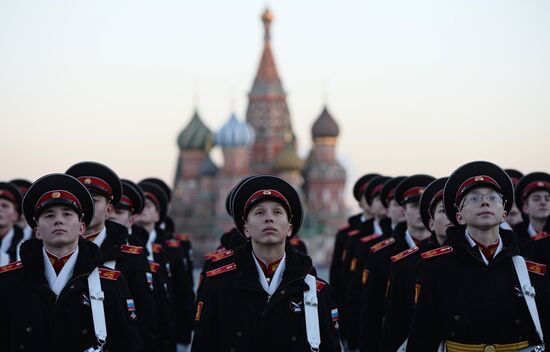 Rehearsal of march to mark legendary 1941 military parade
