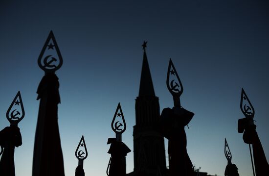 Rehearsal of march to mark legendary 1941 military parade