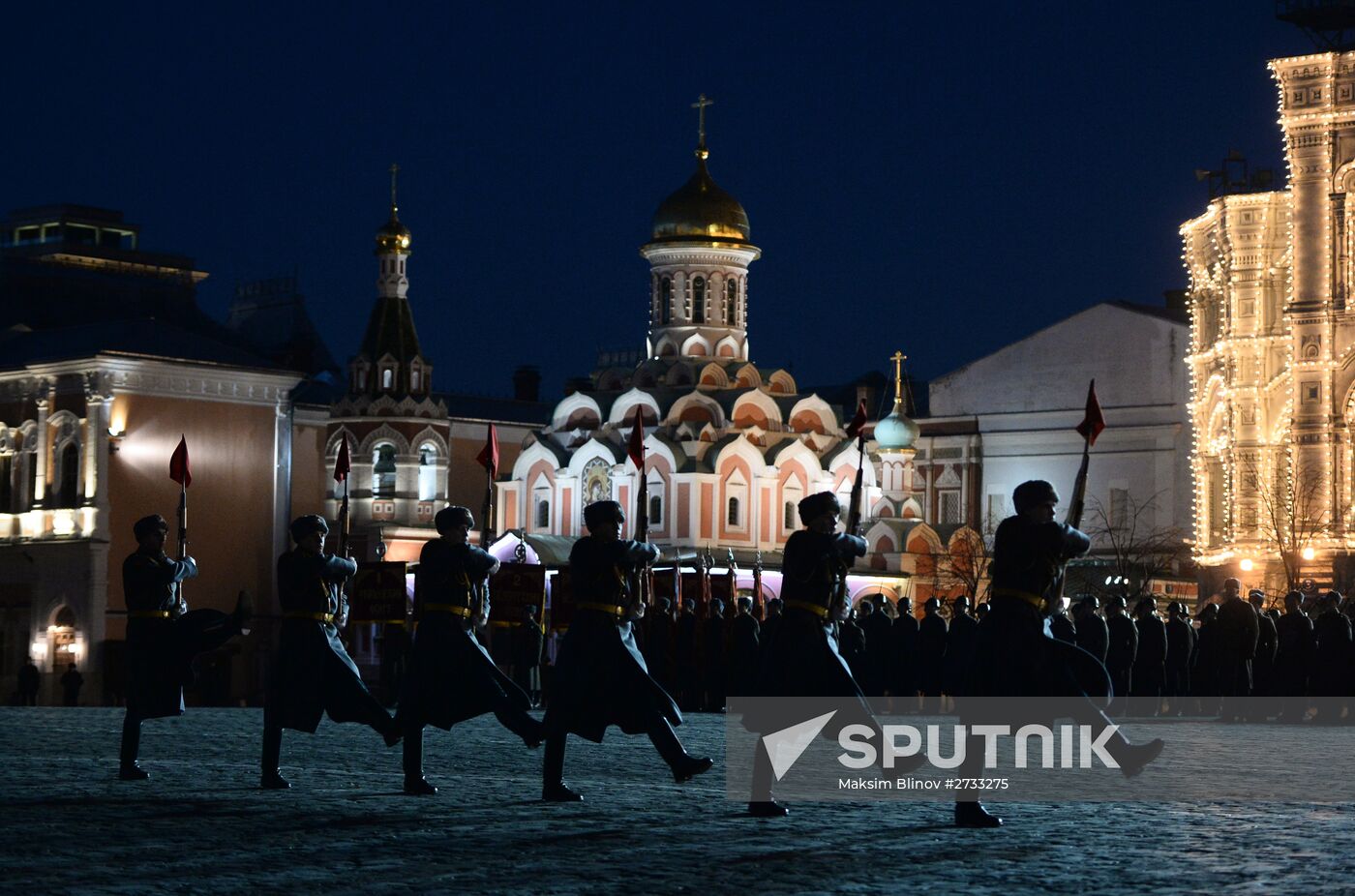 Rehearsal of march to mark legendary 1941 military parade