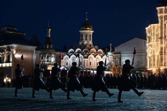 Rehearsal of march to mark legendary 1941 military parade