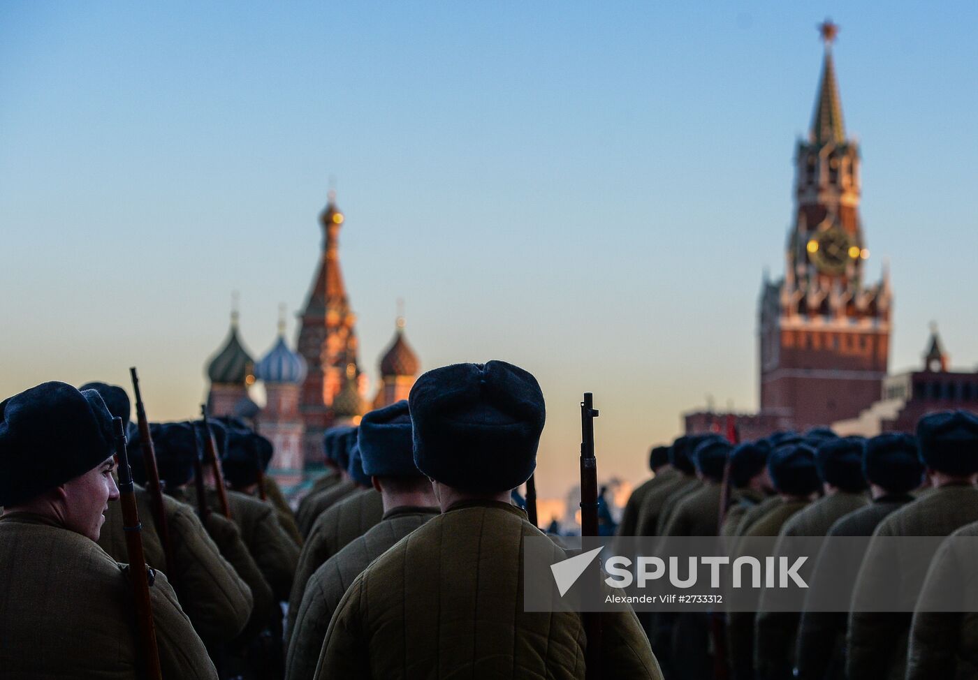 Rehearsal of march to mark legendary 1941 military parade