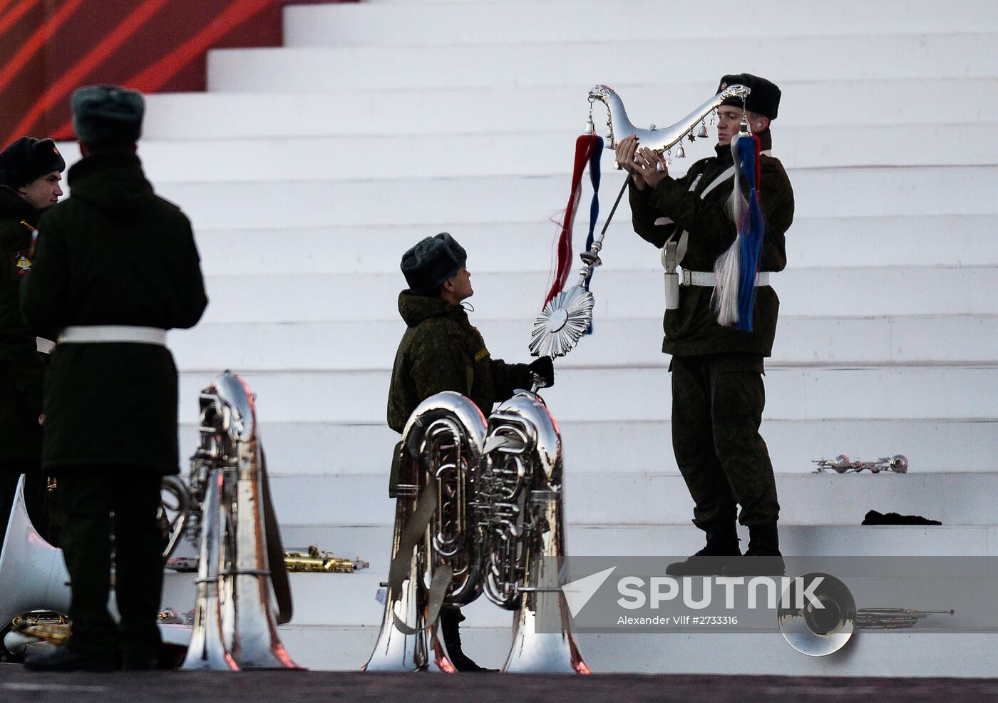 Rehearsal of march to mark legendary 1941 military parade