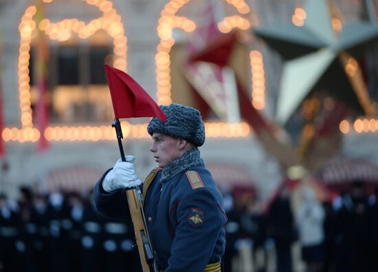 Rehearsal of march to mark legendary 1941 military parade