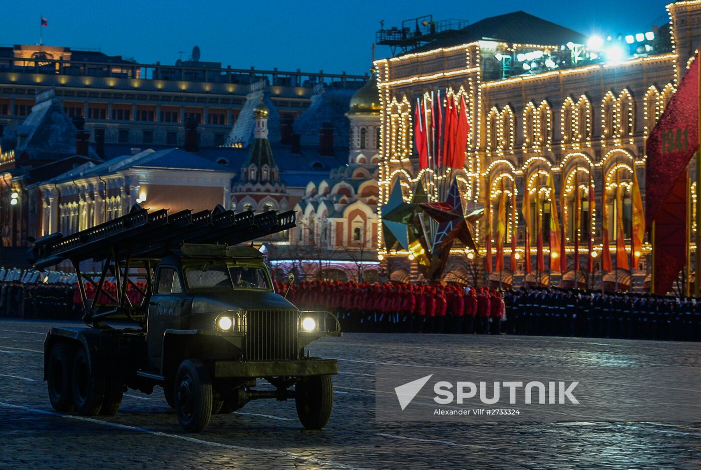 Rehearsal of march to mark legendary 1941 military parade