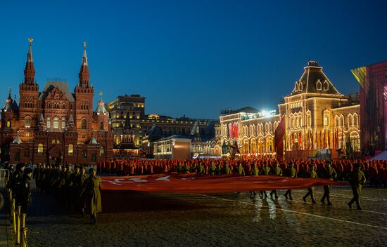 Rehearsal of march to mark legendary 1941 military parade