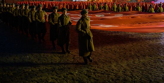 Rehearsal of march to mark legendary 1941 military parade