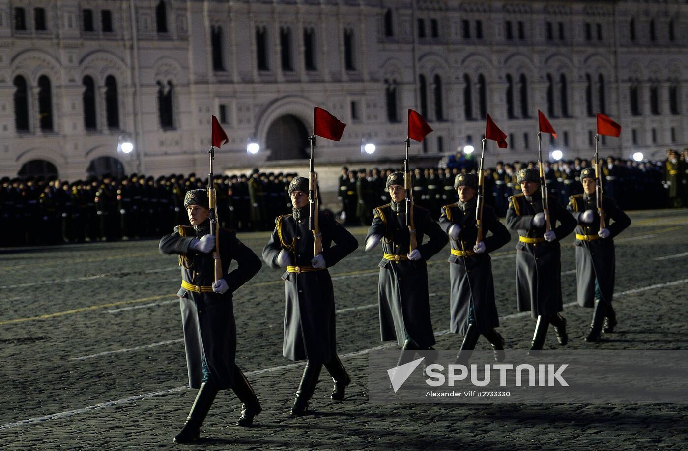 Rehearsal of march to mark legendary 1941 military parade
