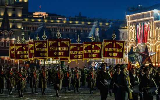 Rehearsal of march to mark legendary 1941 military parade