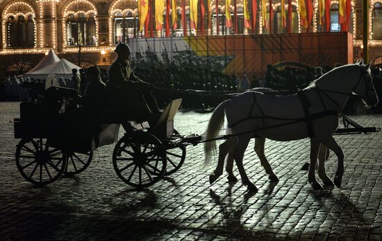 Rehearsal of march to mark legendary 1941 military parade