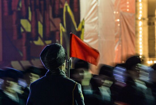 Rehearsal of march to mark legendary 1941 military parade