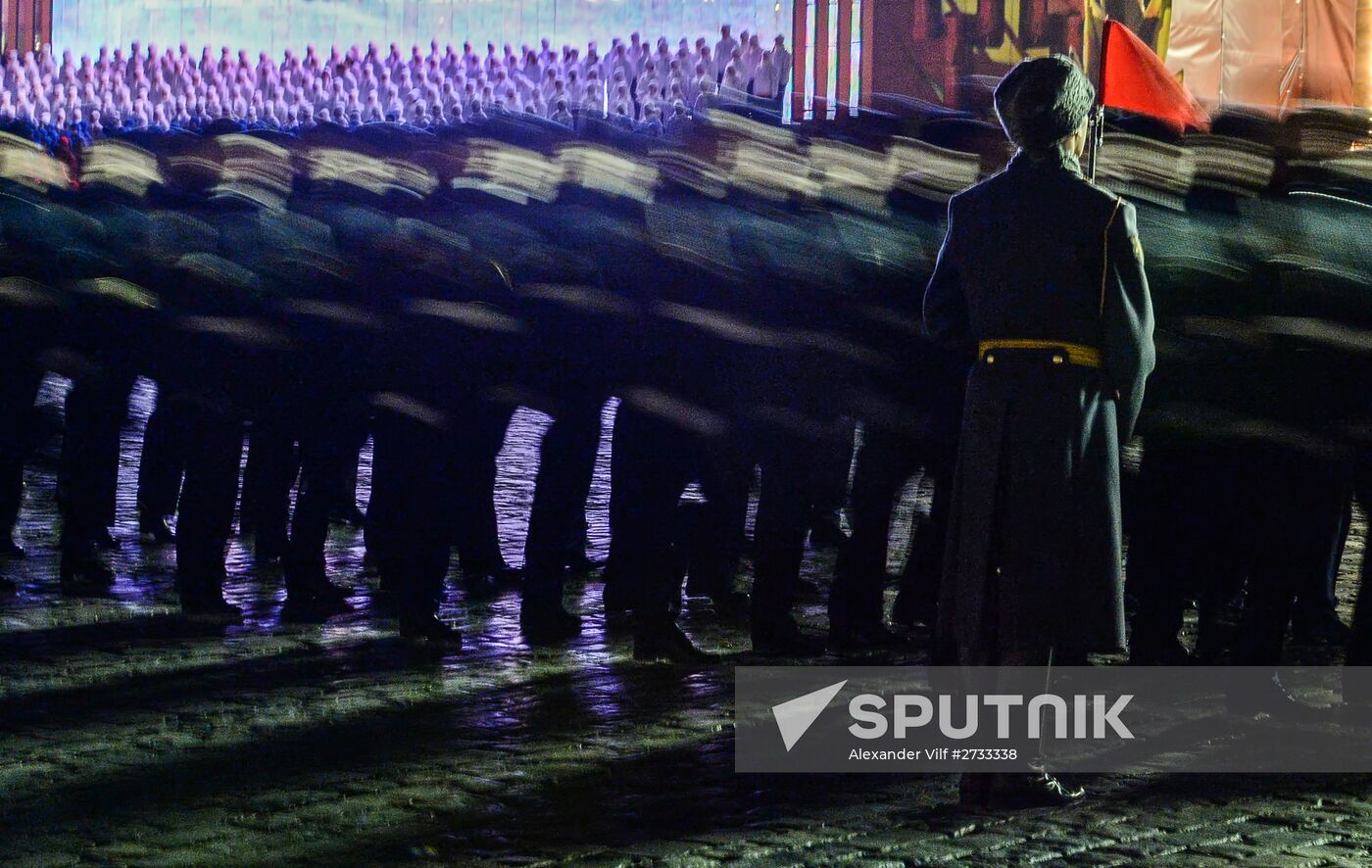Rehearsal of march to mark legendary 1941 military parade
