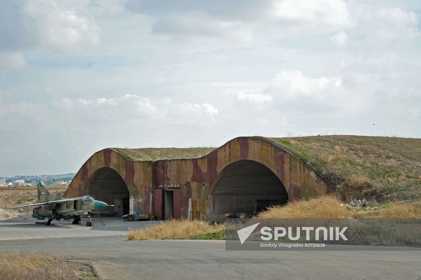 Hama military airbase in Syria