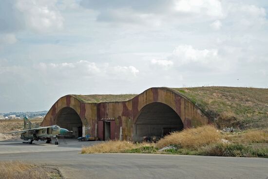 Hama military airbase in Syria
