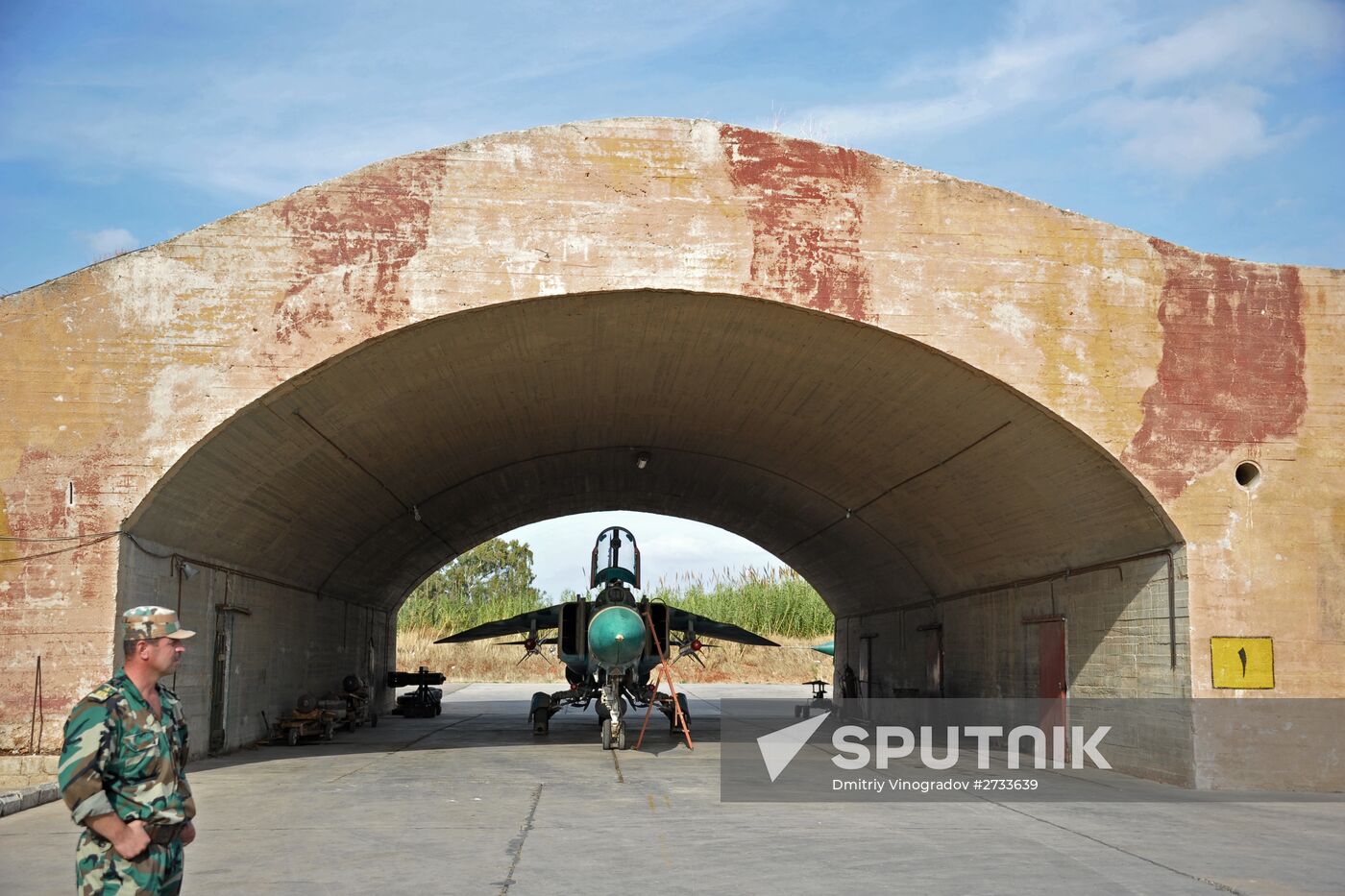 Hama military airbase in Syria