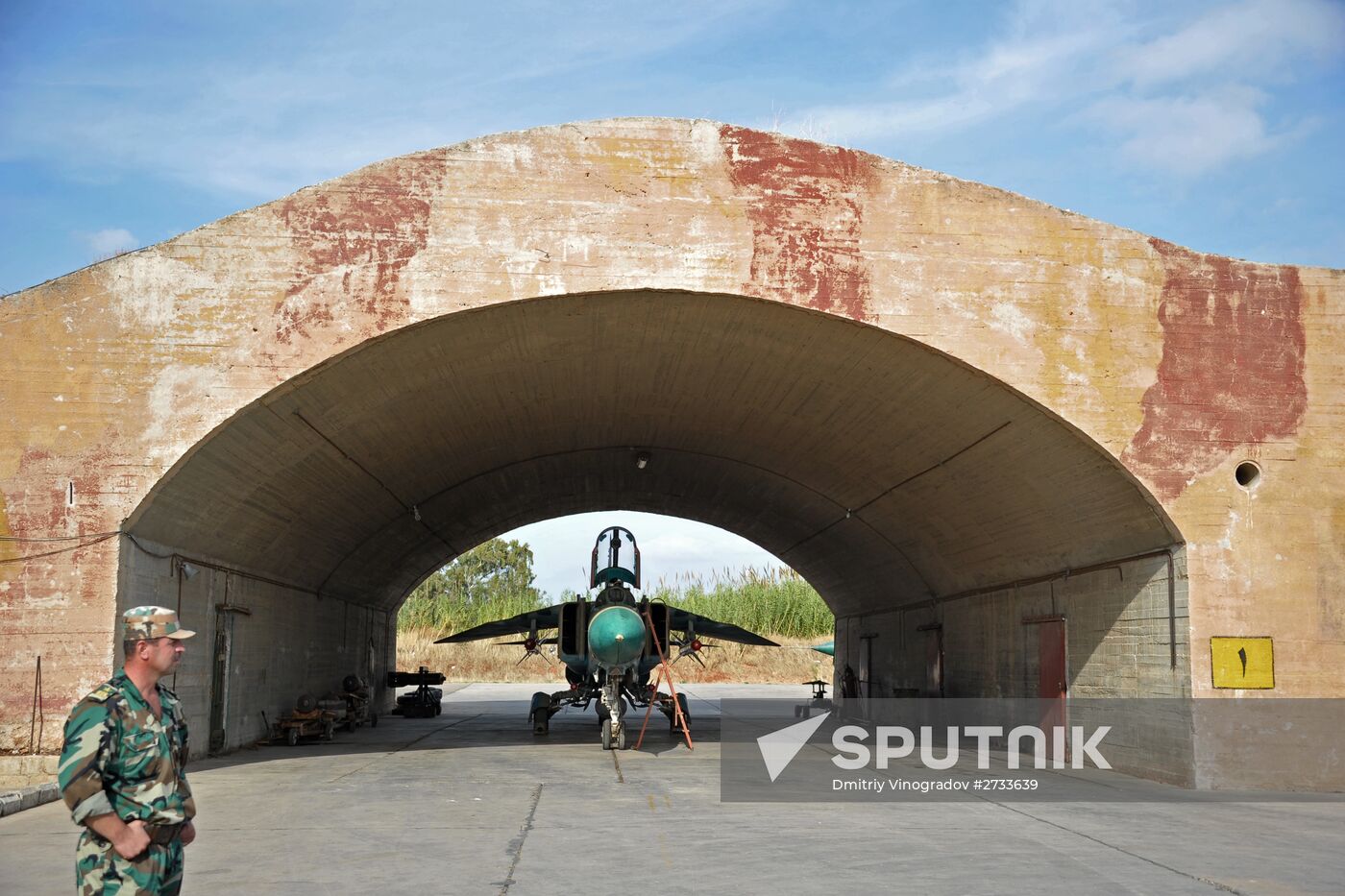 Hama military airbase in Syria