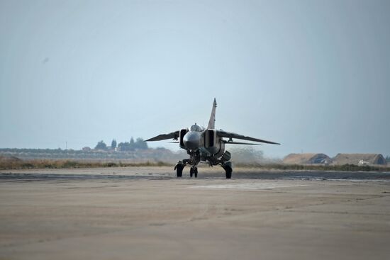 Hama military airbase in Syria