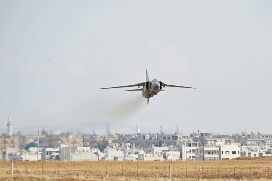 Hama military airbase in Syria