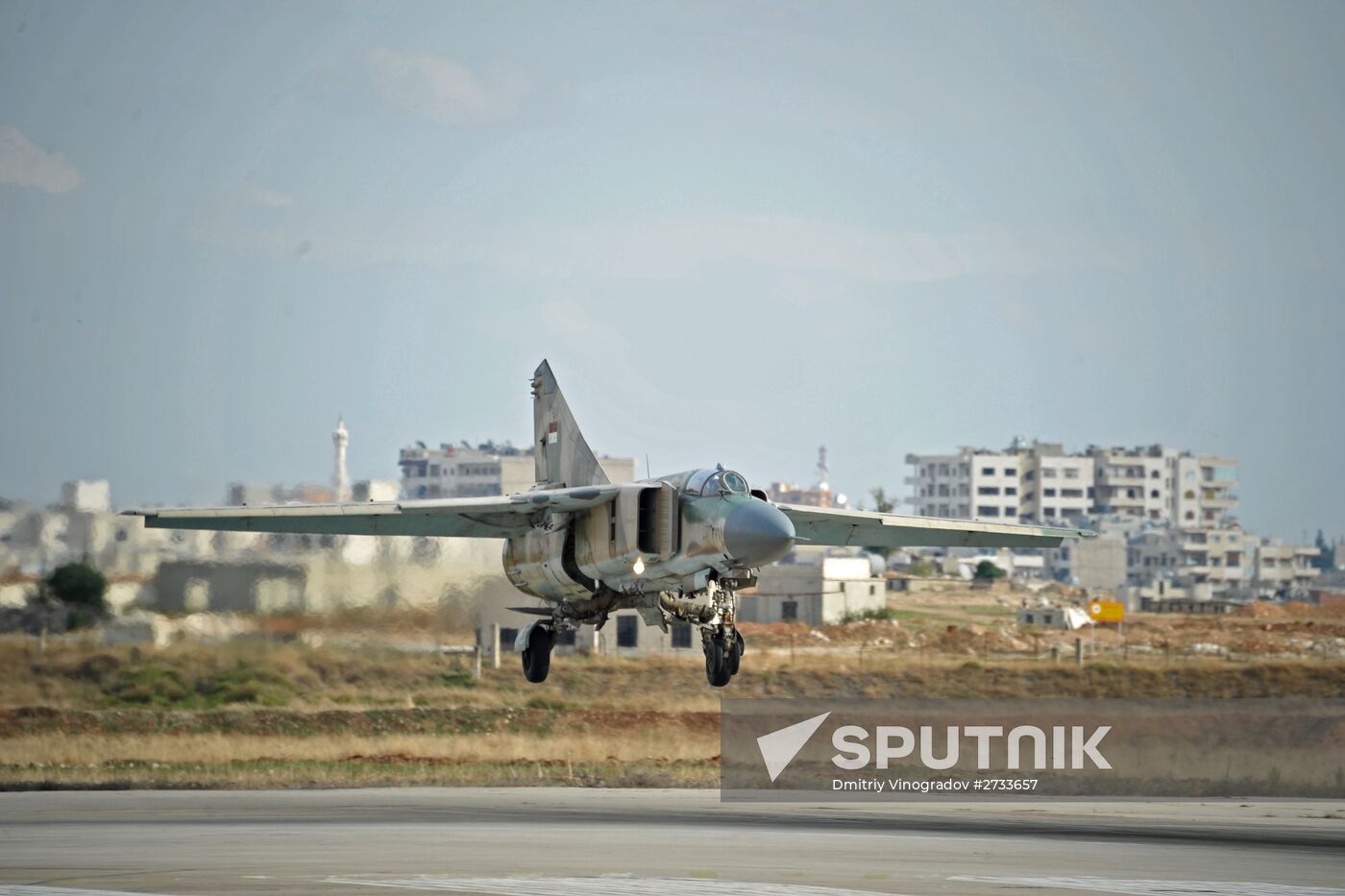 Hama military airbase in Syria