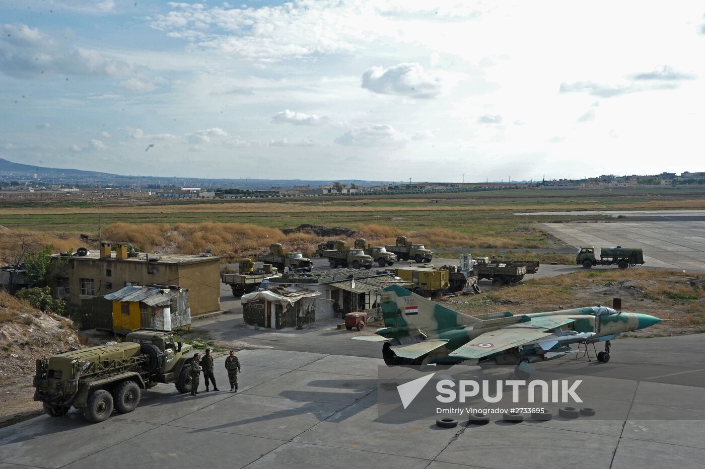 Hama military airbase in Syria