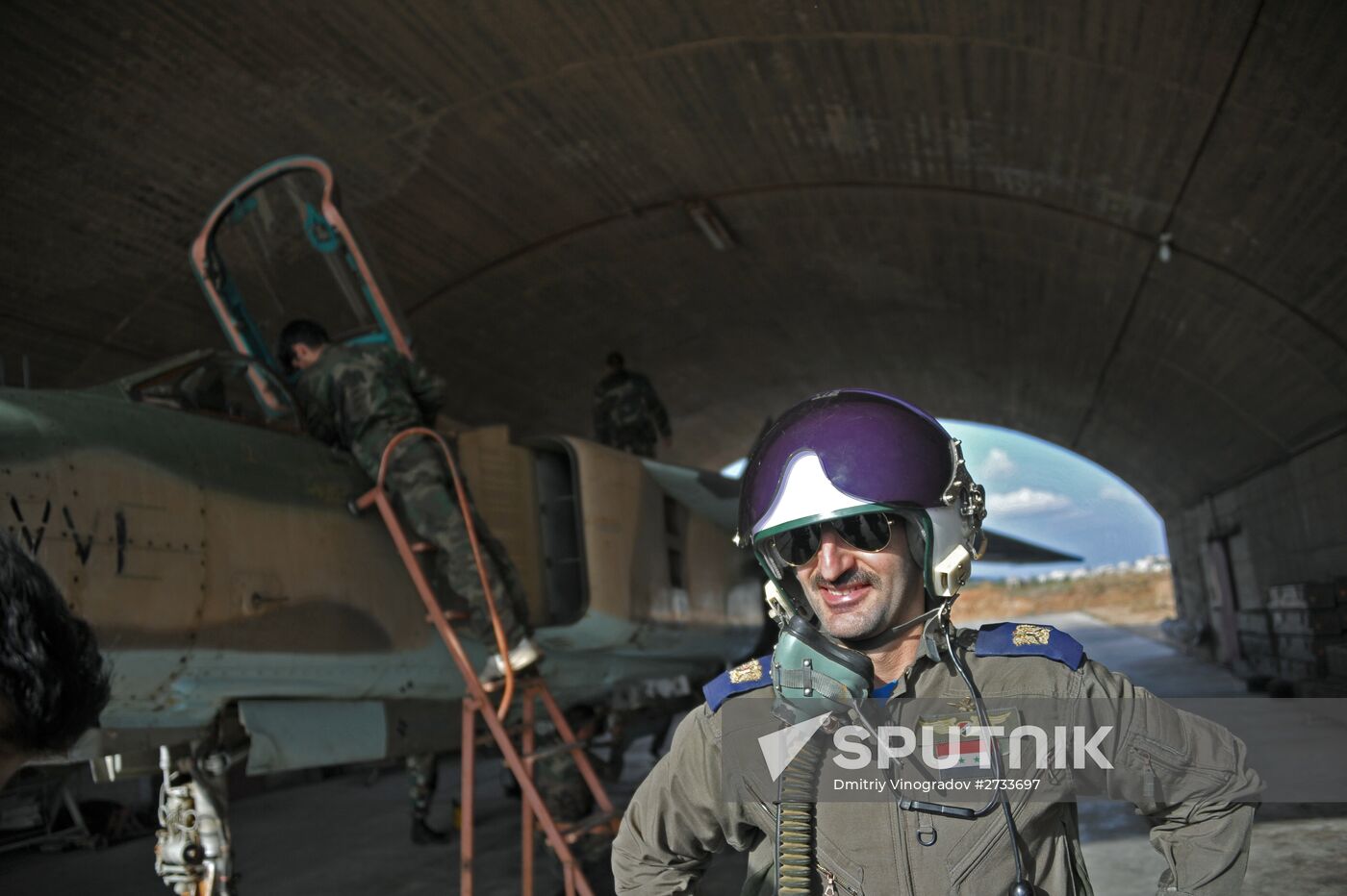 Hama military airbase in Syria