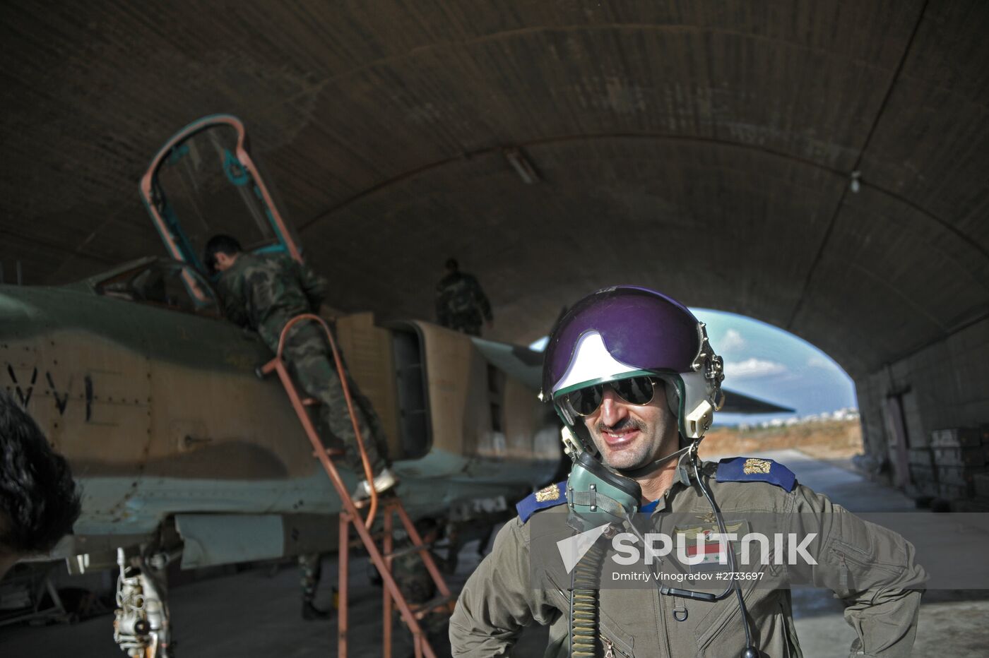 Hama military airbase in Syria
