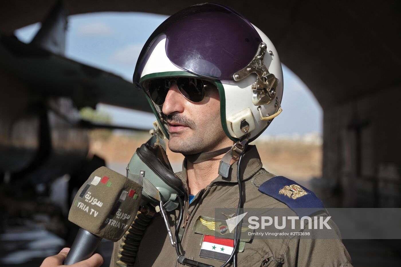 Hama military airbase in Syria