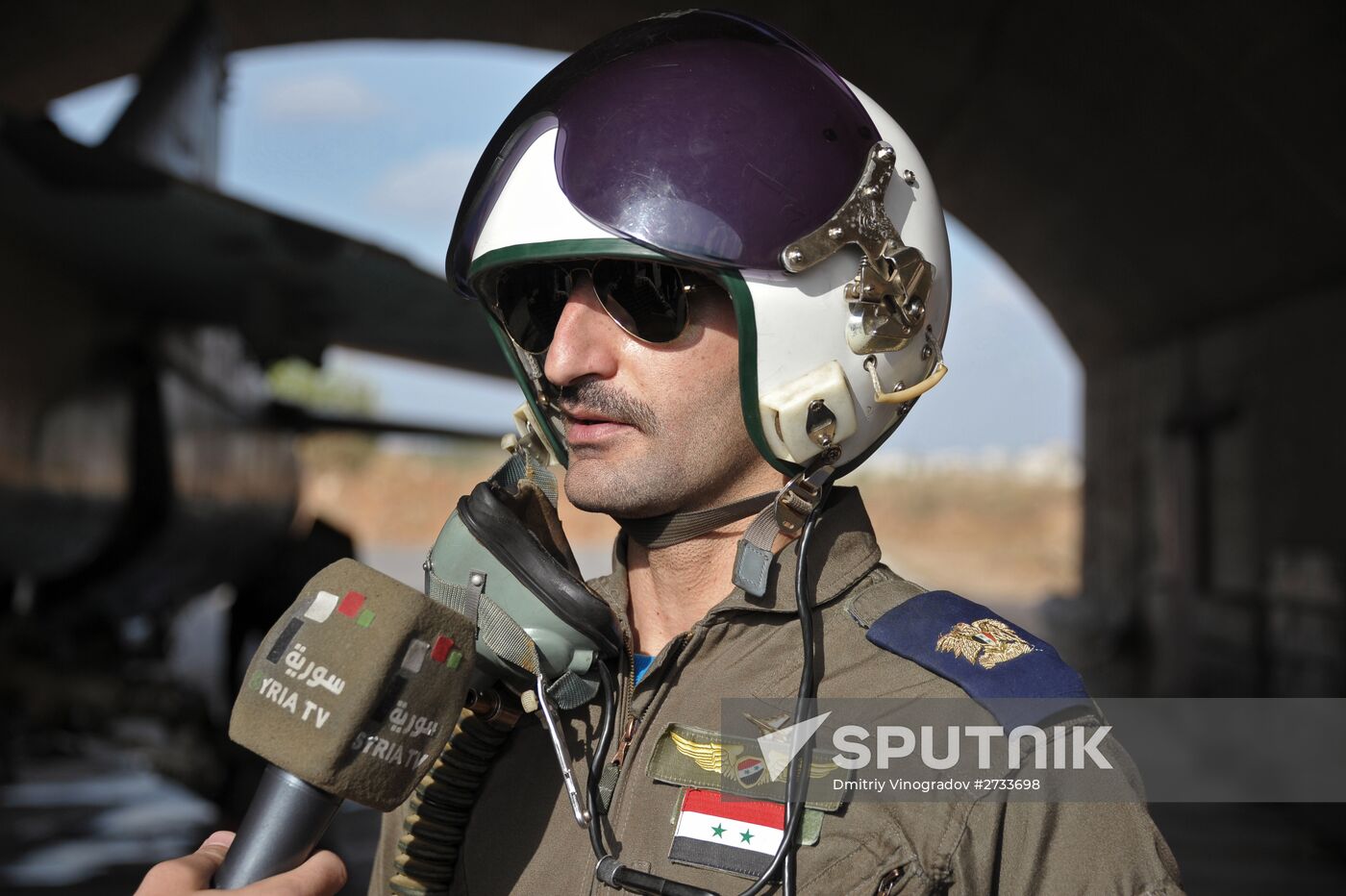 Hama military airbase in Syria