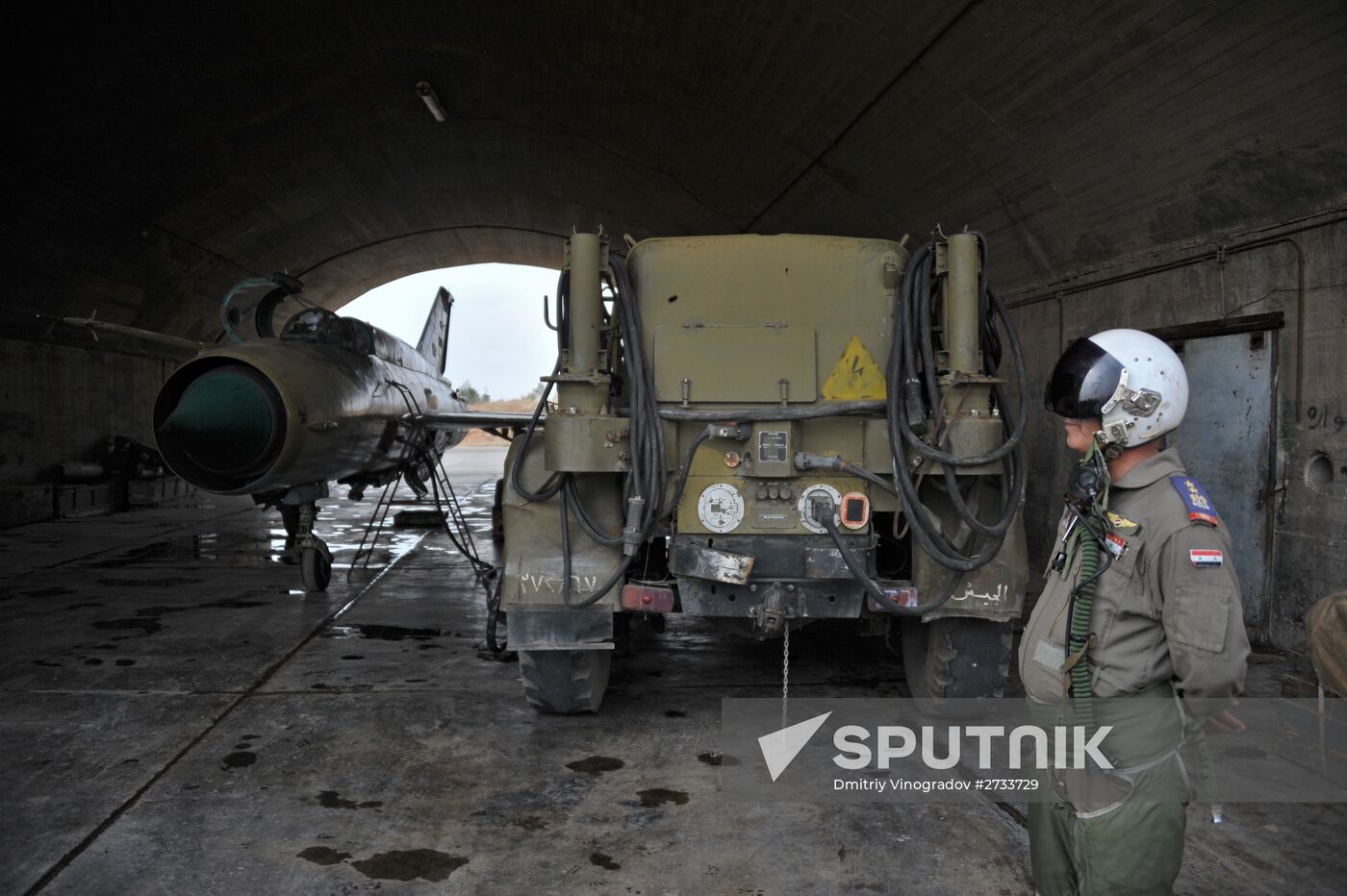 Hama military airbase in Syria