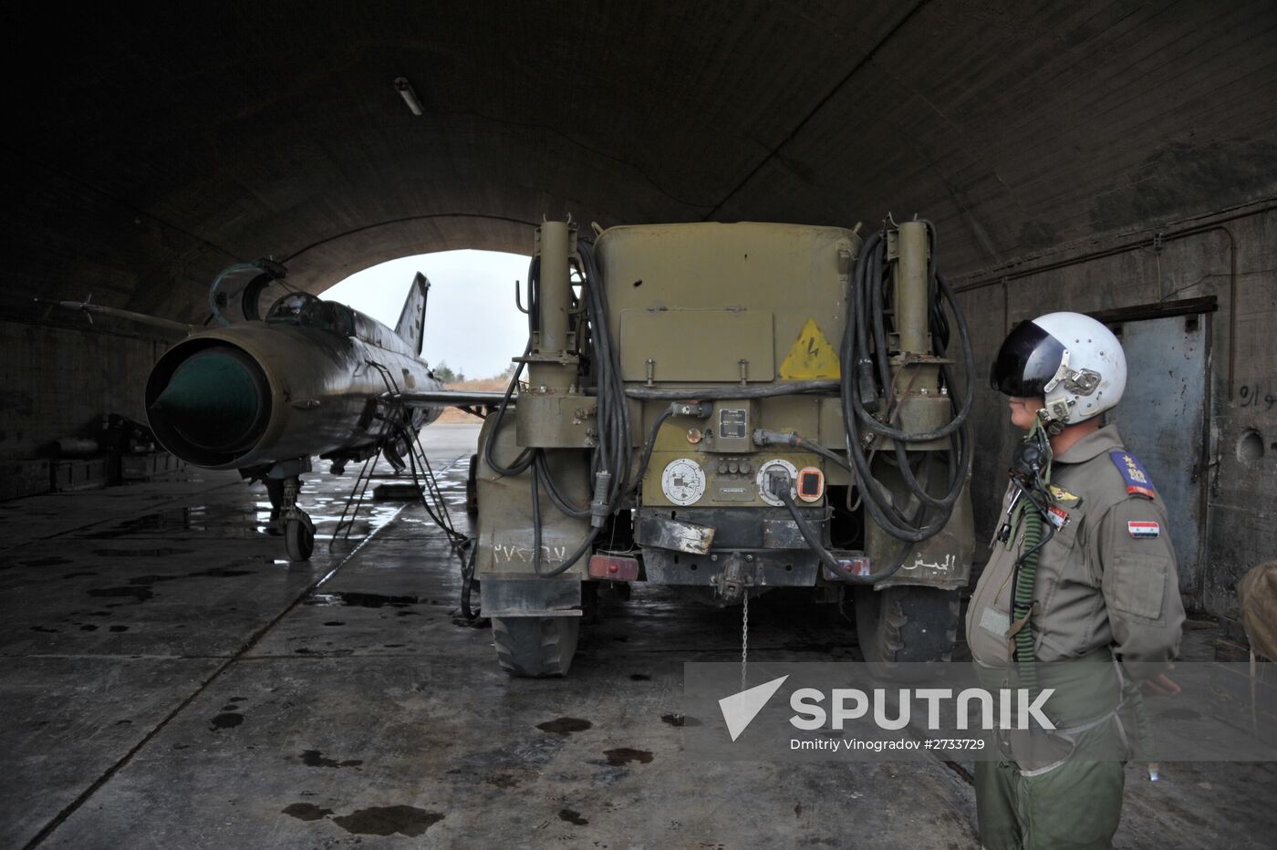 Hama military airbase in Syria