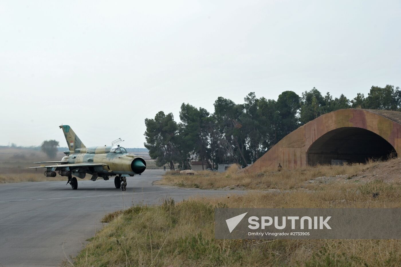 Hama military airbase in Syria