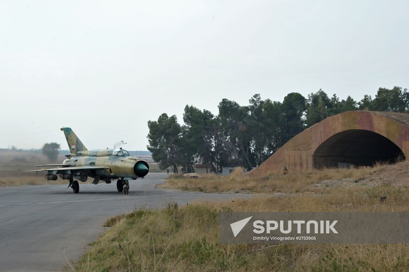 Hama military airbase in Syria