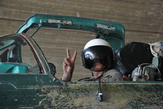 Hama military airbase in Syria