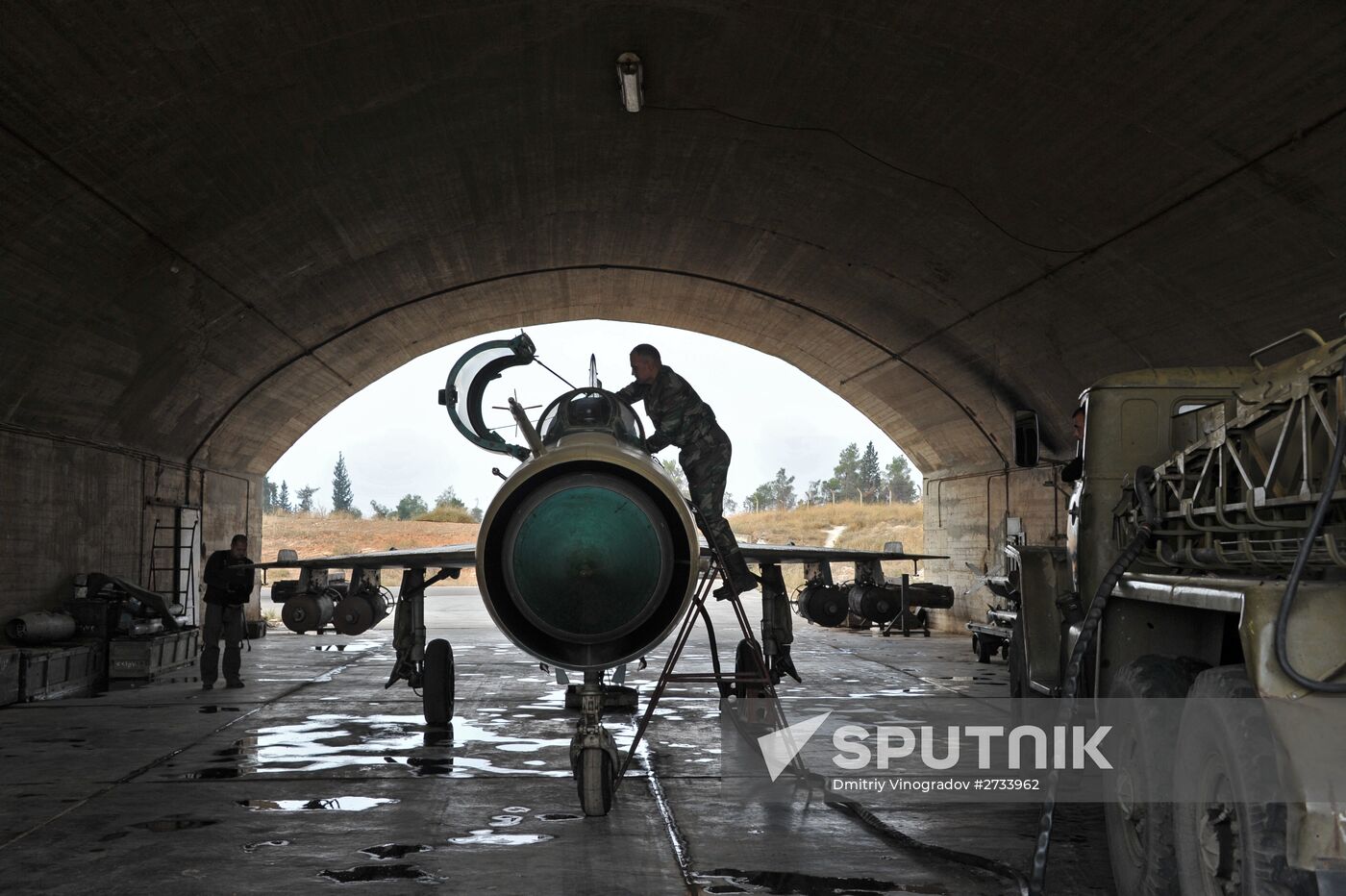 Hama military airbase in Syria