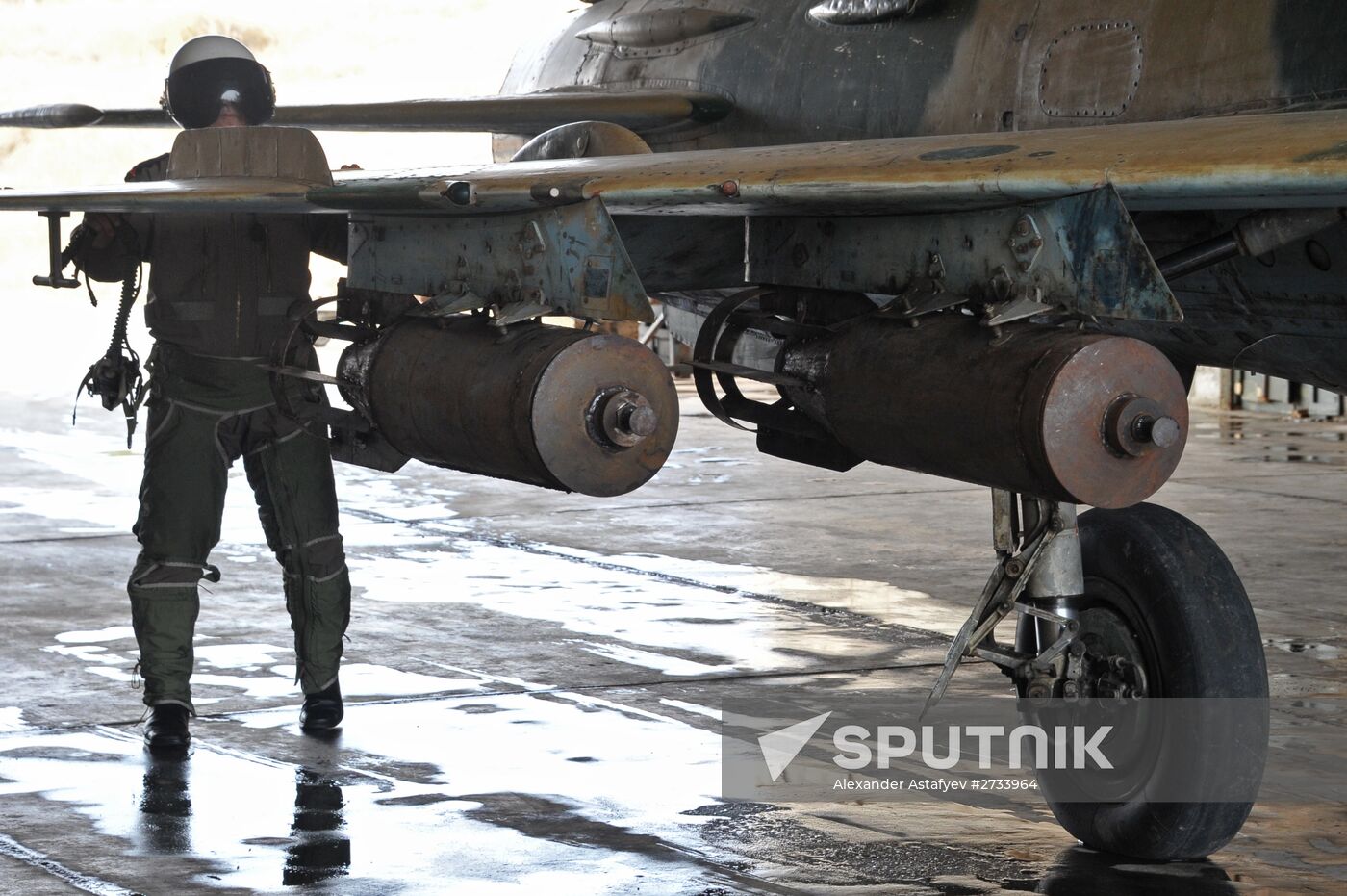 Hama military airbase in Syria