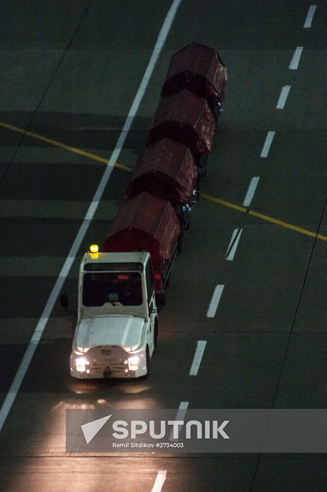 Moscow receives first flight bringing back Egypt-leaving Russian tourists' baggage