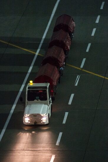 Moscow receives first flight bringing back Egypt-leaving Russian tourists' baggage