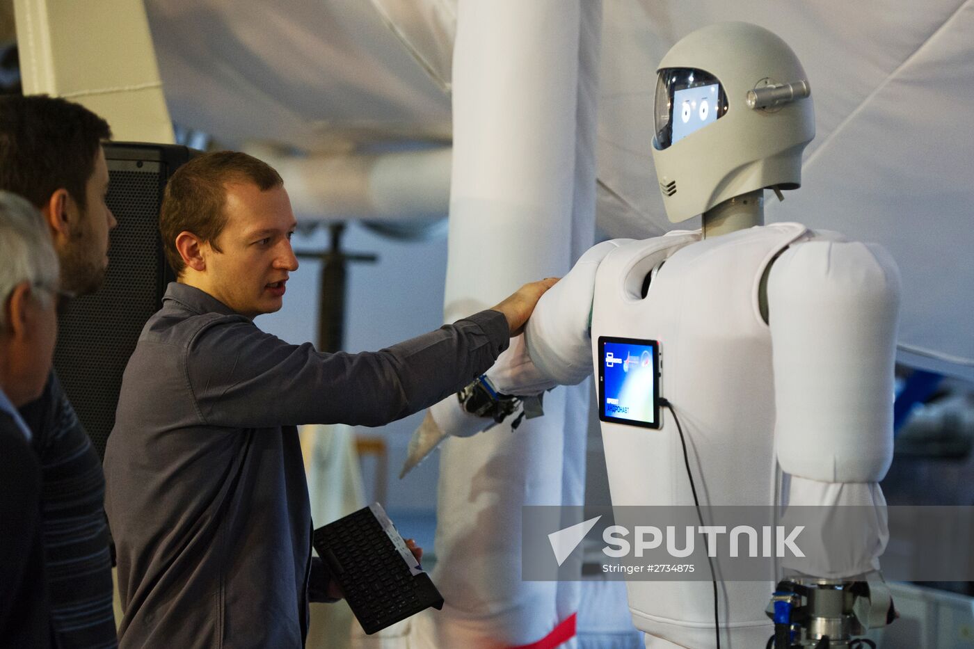Cosmonaut Training Center displays new humanoid robotic system Andronaut