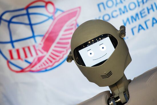 Cosmonaut Training Center displays new humanoid robotic system Andronaut