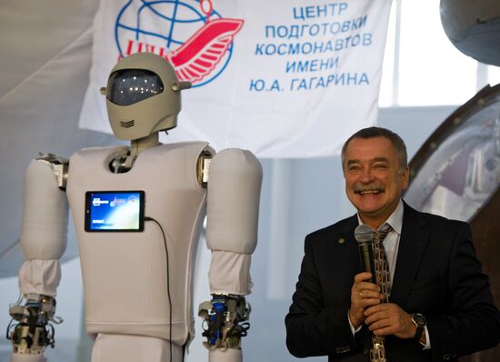 Cosmonaut Training Center displays new humanoid robotic system Andronaut
