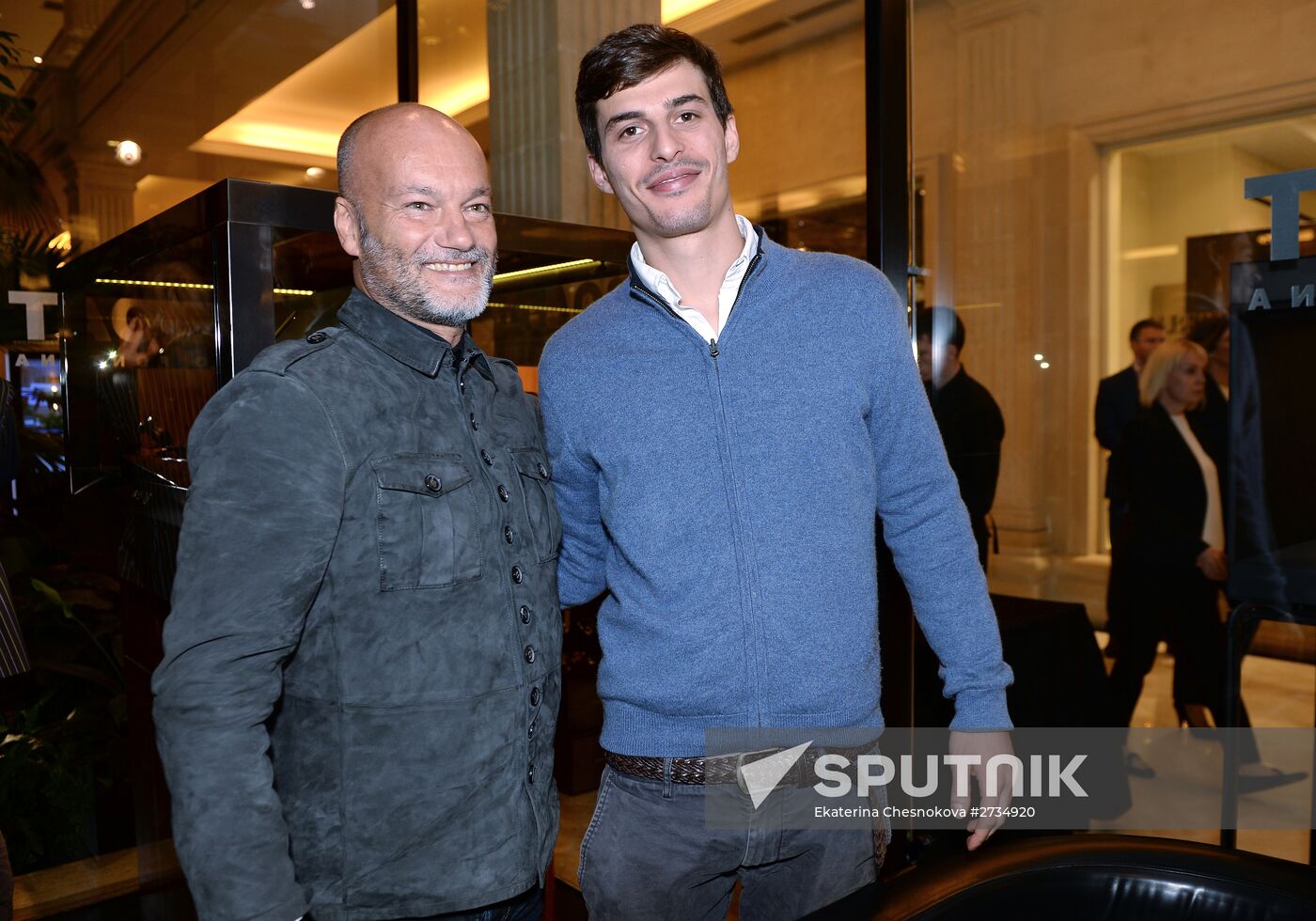 Guests at opening of Nobu restaurant and several boutiques at Crocus City Mall