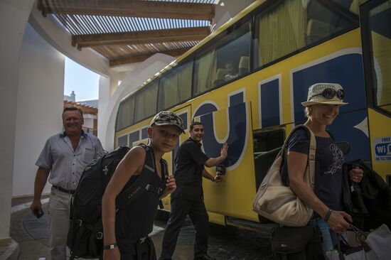 Russian tourists in Sharm el-Sheikh